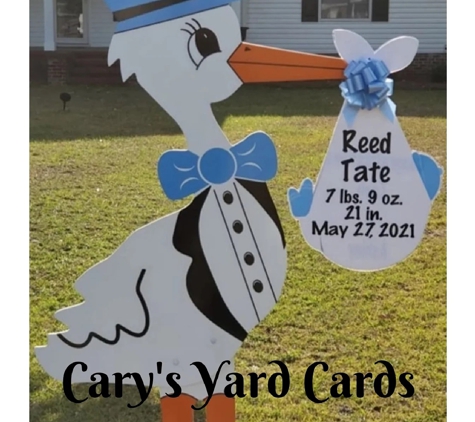 Carys Yard Cards - Fayetteville, NC. Stork Rental Fayetteville, NC