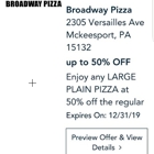 Broadway Pizza