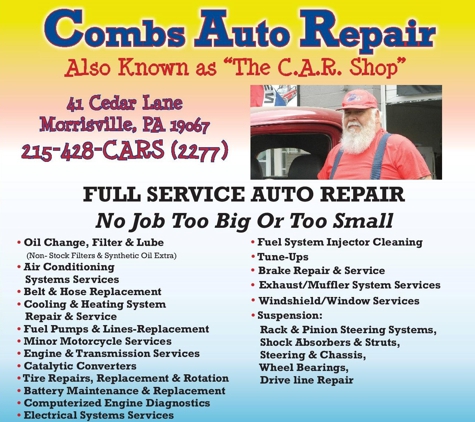 Combs Auto Repair Shop - Morrisville, PA