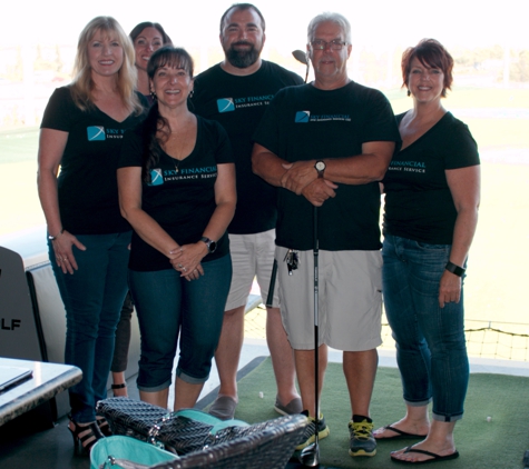 Sky Financial & Insurance Services - Roseville, CA. Team event at Top Golf