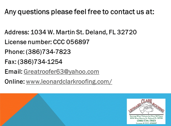 Leonard Clark Roofing Inc - Deland, FL