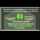All trades construction - Plumbers