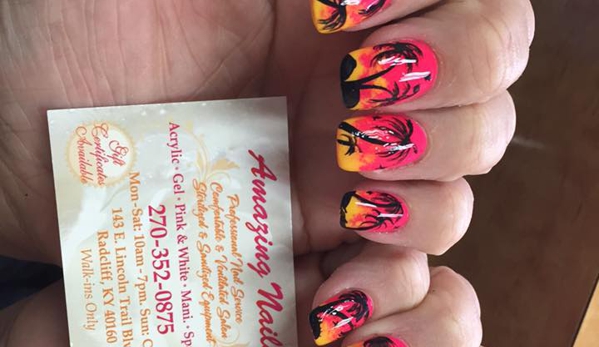 Amazing Nails - Radcliff, KY. Sunset & Palmtree