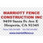 Marriott Fence Construction Inc