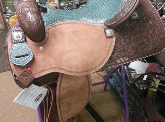 J & J Tack Shack Inc - Ocala, FL. Her new saddle