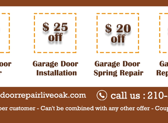 Garage Door Repair Live Oak TX - San Antonio, TX