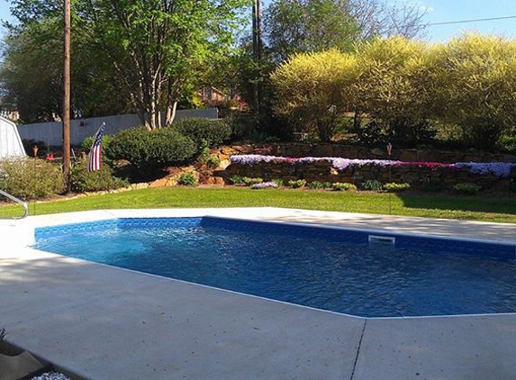 Passmore Pool Installation & Construction - Lowell, NC. Grecian In Ground Pool