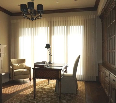 Benjamin Draperies - San Dimas, CA. Indoor office curtains designed and installed by Benjamin Draperies