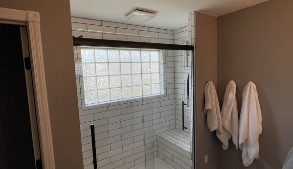 A+  Home Improvements - Toledo, OH. SUBWAY TILE SHOWER WITH BENCH
