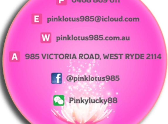 Pink Lotus Massage - West Ryde, NSW. The shops new details