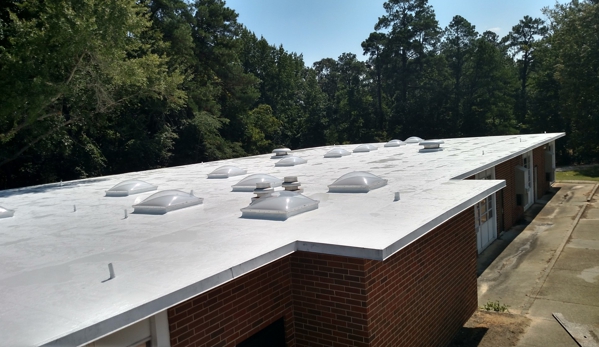 Summit Green Solutions - Augusta, GA. School Roof after Silicone Coating