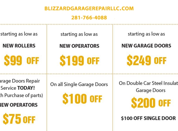 Blizzard Garage Repair LLC - Cypress, TX