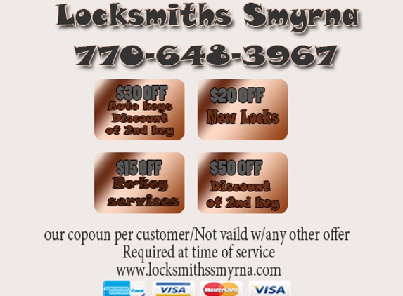 Locksmiths Smyrna Georgia - Smyrna, GA