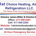 1st Choice Heating, Air and Refrigeration LLC