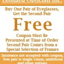 Leonard Optician Inc - Optical Goods Repair