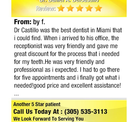 Dr. Daniel A. DelCastillo, DMD PA - Miami Beach, FL