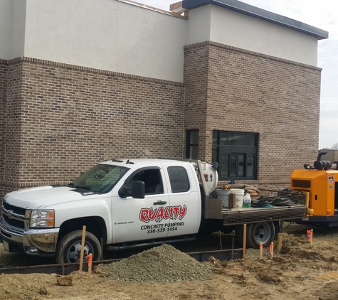Quality Concrete Pumping - Greensboro, NC. Pumping parking lot in greensboro nc