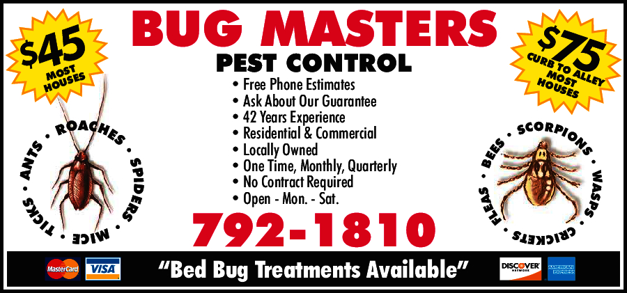 Bug Masters Pest Control 4402 60th St, Lubbock, TX 79414 - YP.com