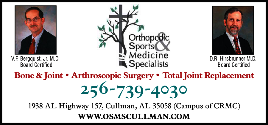 Orthopedic & Sports Medicine Specialists 1938 Al Highway ...